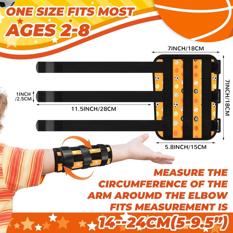 Threlaco 2 Pack Thumb Sucking Stop for Kids Toddlers Nail Biting Treatment Finger Sucking Deterrent Guard Prevention Anti Nose Picking Pediatric Elbow Immobilizer for Boys Girls 2-6 Years(Sport) - Image 2